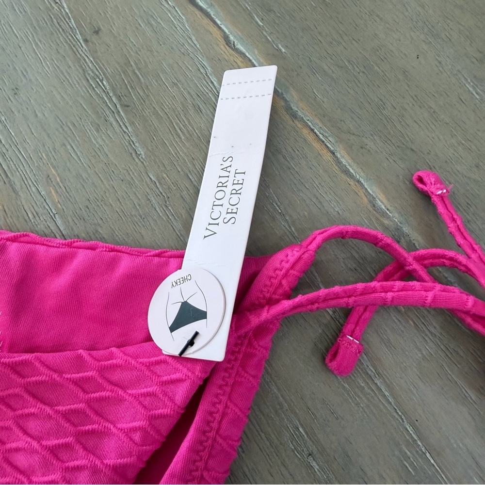 Victoria Secret String bikini bottom textured  cheeky bottom only - Picture 3 of 11